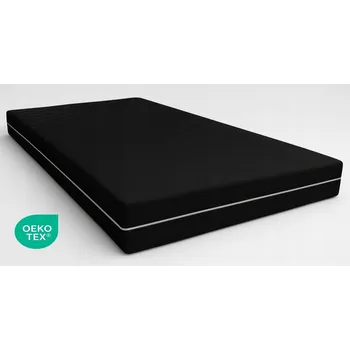 Matrace Matrace pěnová 135x200 ČERNÁ středně tvrdá pěna Antialergická