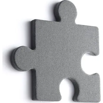 Paraván Akustický panel POLY, puzzle, 700x700x50 mm, nástěnný, světle šedá