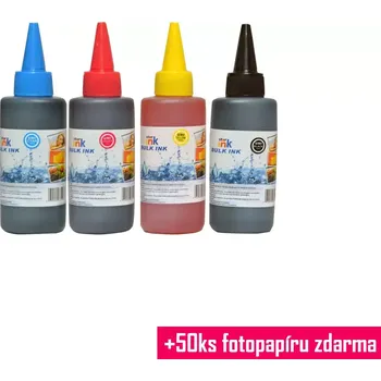 Počítač Starink kompatibilní láhve s inkoustem Canon 4 x 100 ml - univerzální (Černá + 3x Barvy)