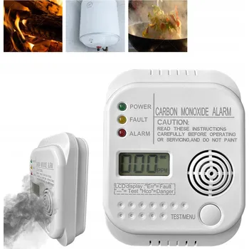 Detektor CO DETEKTOR OXIDU UHELNATÉHO LCD DETEKTOR CO LCD BEZDRÁTOVÝ HLÁSIČ