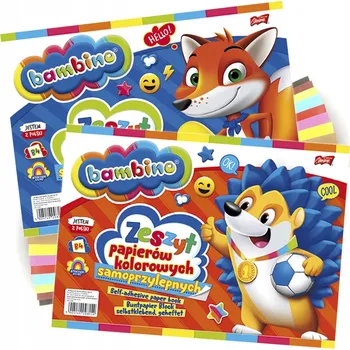 Obraz Barevný papír samolepicí Bambino B4, 8 barev