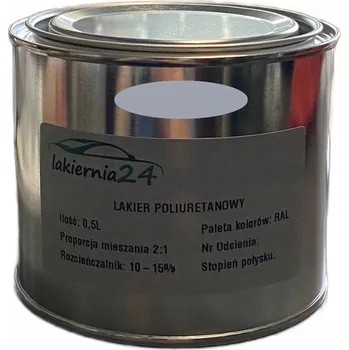 barva na kov Barva Polyuretanová průmyslová barva, polyuretanový polomatný lak 0,5l 2:1 RAL 7040