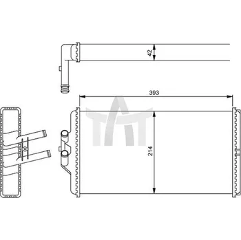 Výměník tepla Výměník tepla - vnitřní vytápění NRF NRF54241