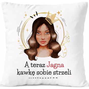 Polštář Polštář pro Alici jako Dárek s potiskem bílý PoliDraw