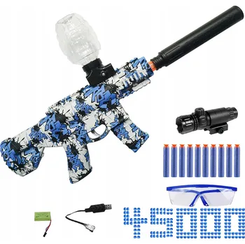 PUŠKA AUTOMAT NA VODNÍ GELOVÉ KULIČKY S akumulátem + 45000 KULIČEK