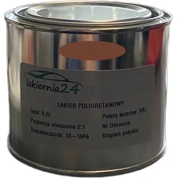 Lak na dřevo Barva Průmyslová polyuretanová barva, polyuretanový lak polomat 0,5l 2:1 RAL 8024