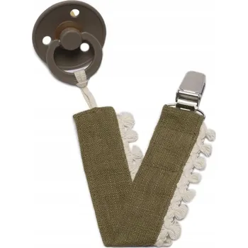 Hi Little One klip na dudlík BOHO LEO Pickle Pom Pom