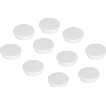 Kancelářský nábytek FRANKEN MAGNETY NA MAGNETICKOU TABULI NEBO LEDNIČKU ø32mm - 10 Ks BÍLÉ