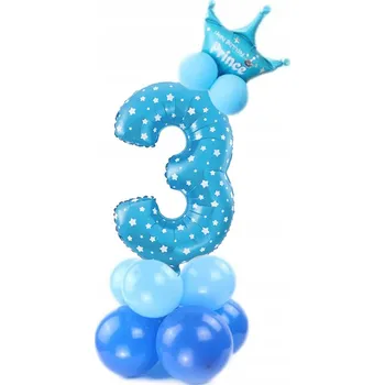 Balónek Balónky ČÍSLA 0-9 MAXI SADA MODRÁ