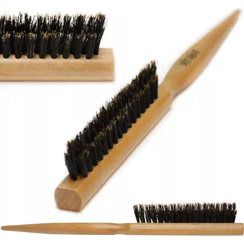 kartáč na vlasy Kartač na drdol na tupírování vlasů PŘÍRODNÍ ŠTĚTINY Z DIVOČÁKA xhiar