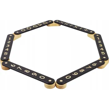 Dřevěná hračka Smyslová dráha dřevěná Balance Beam 6 dílů Černá MeowBaby