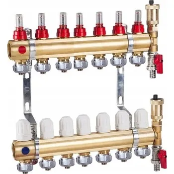 rozdělovač topení Rozdělovač Gepox pro 7 okruhů