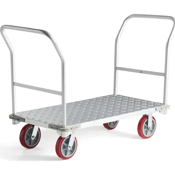 Plošinový vozík FREEWAY, hliníkový, 2 držadla