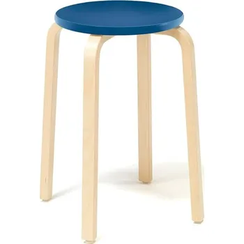 Stolička Stolička NEMO, výška 530 mm, bříza, modrá