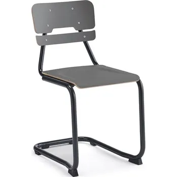Školní židle LEGERE I, výška 450 mm, antracitově šedá, antracitově šedá