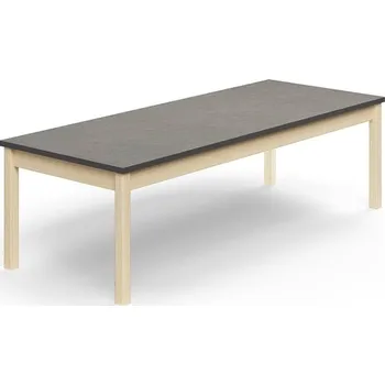 Psací stůl Stůl DECIBEL, 1800x700x530 mm, akustické linoleum, bříza/tmavě šedá