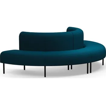 Pohovka Sedačka VARIETY, půlkruhová, vnější, potahová látka Blues CSII, petrolejová