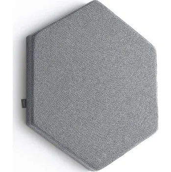 Paraván Akustický panel POLY, šestiúhelník, 600x600x56 mm, nástěnný, světle šedá