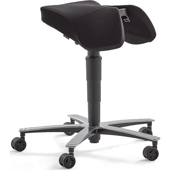 Sedlová židle EPSOM, s houpací mechanikou, černá