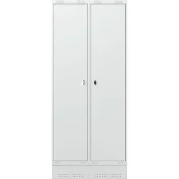 Šatní skříň Šatní skříňka FORCE, 2 sekce, sokl, 1890x800x550 mm, šedá
