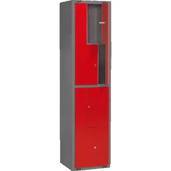 Šatní skříň Šatní skříňka MINI Z, 1 sekce, 500 mm, červené dveře