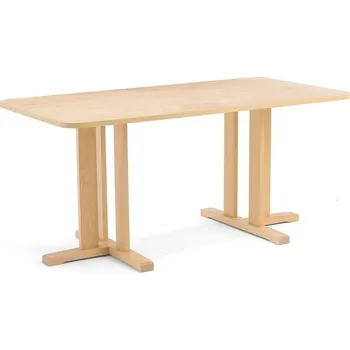 Psací stůl Stůl KUPOL, 1600x800x720 mm, obdélník, akustické linoleum, bříza/béžová
