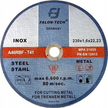 Řezný kotouč FALON-TECH KOTOUČ NA ŘEZÁNÍ KOVŮ 230 x 1,6 x 22,2 mm