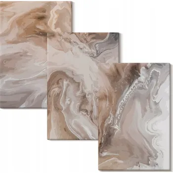 Obraz Vícedílný Obraz Na Plátně Set Abstraktní kámen mramor 3x 20x30 cm