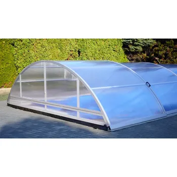 Zastřešení bazénu PRAKTIK - 6 modulů 300x1274 + 245 cm