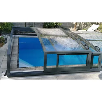 Zastřešení bazénu DIAMANT - 6modulů 440x1274 + 245 cm