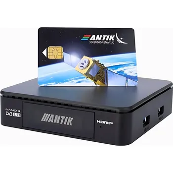 Satelitní technika ANTIK-TELECOM Antik NANO 4S karta AntikSAT + Konfigurace a naladění zdarma