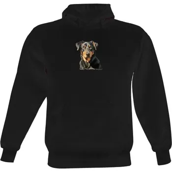 Pánská mikina Pánská mikina s kapucí s potiskem Beauceron bavlna a chlupy pánské