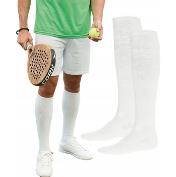 Pánské ponožky PONOŽKY pánské dlouhé bílé fotbalové na fotbal 40-44