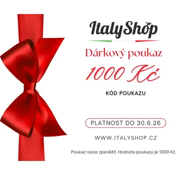 Dárkový potravinový koš ItalyShop Dárkový poukaz 1000 Kč (elektronicky)