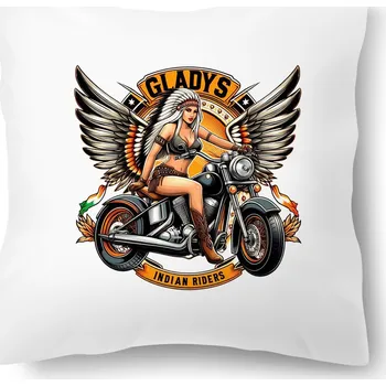 Dekorativní polštářek Polštářek s potiskem – Gladys Indian Riders 40 × 40 cm | Od Máry