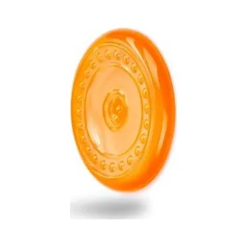Hračka pro psa Frisbee - létající talíř - oranžový, odolná (gumová) hračka z termoplastické pryže