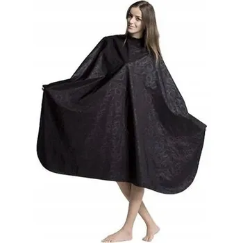 Kadeřnická pláštěnka na stříhání, kruhová, černá