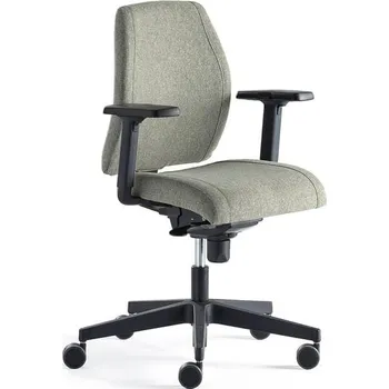 Kancelářská židle LANCASTER, nízké opěradlo, zelenomodrá