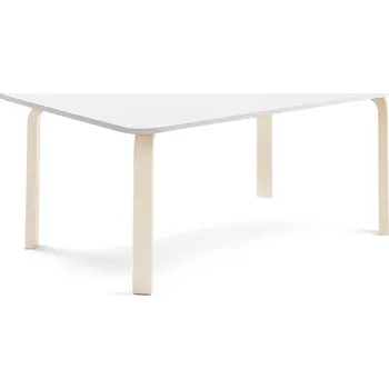 Zahradní stůl Stůl ELTON, 1400x800x530 mm, bříza, akustická HPL deska, bílá