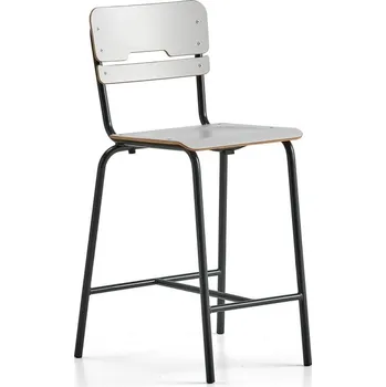 Jídelní židle Školní židle SCIENTIA, sedák 390x390 mm, výška 650 mm, antracitová/šedá