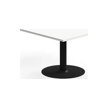 Konferenční stolek Konferenční stolek ALVA, 700x700x500 mm, upevnitelný, vysokotlaký laminát, černá/bílá