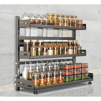 Kuchyňská POLICE 3patrový regál stojan organizér na koření lahve hrnky