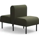 Modulární sedačka VARIETY, oboustranná, 1místná, potahová látka Blues CSII, olivová