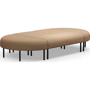 Pohovka Lavice VARIETY, 8místná, potahová látka Blues CSII, tyrkysovo-oranžová