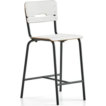 Jídelní židle Školní židle SCIENTIA, sedák 390x390 mm, výška 650 mm, antracitová/bílá