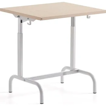 Zahradní lavice Školní lavice 182, linoleum, bílá/béžová