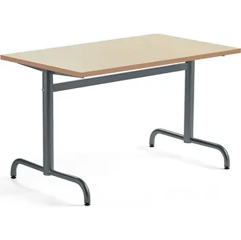 Jídelní stůl Stůl PLURAL, 1200x700x720 mm, linoleum, béžová, antracitově šedá