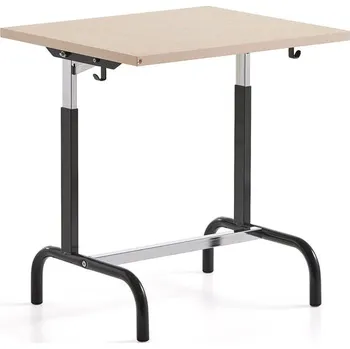 Zahradní lavice Školní lavice 182, linoleum, antracitově šedá/béžová