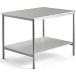 Pracovní stůl, 1200x900 mm, šedá, stříbrná