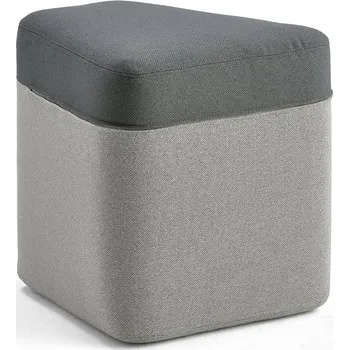 Pohovka Taburet POINT, světle šedá, tmavě šedá